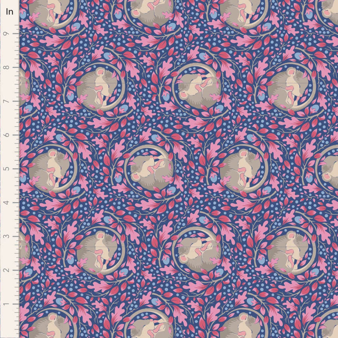 Tilda Patchwork Stoff Baumwolle - Hibernation - Slumbermouse-Denim